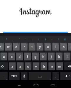 Android keyboard (softkeyboard) obsuring a button in insta app